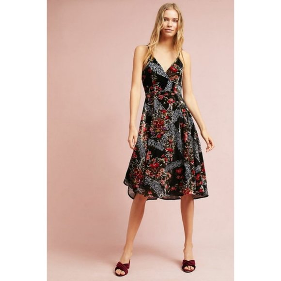 Anthropologie Dresses & Skirts - Anthropologie Eri + Ali Floral Burnout Slip Dress